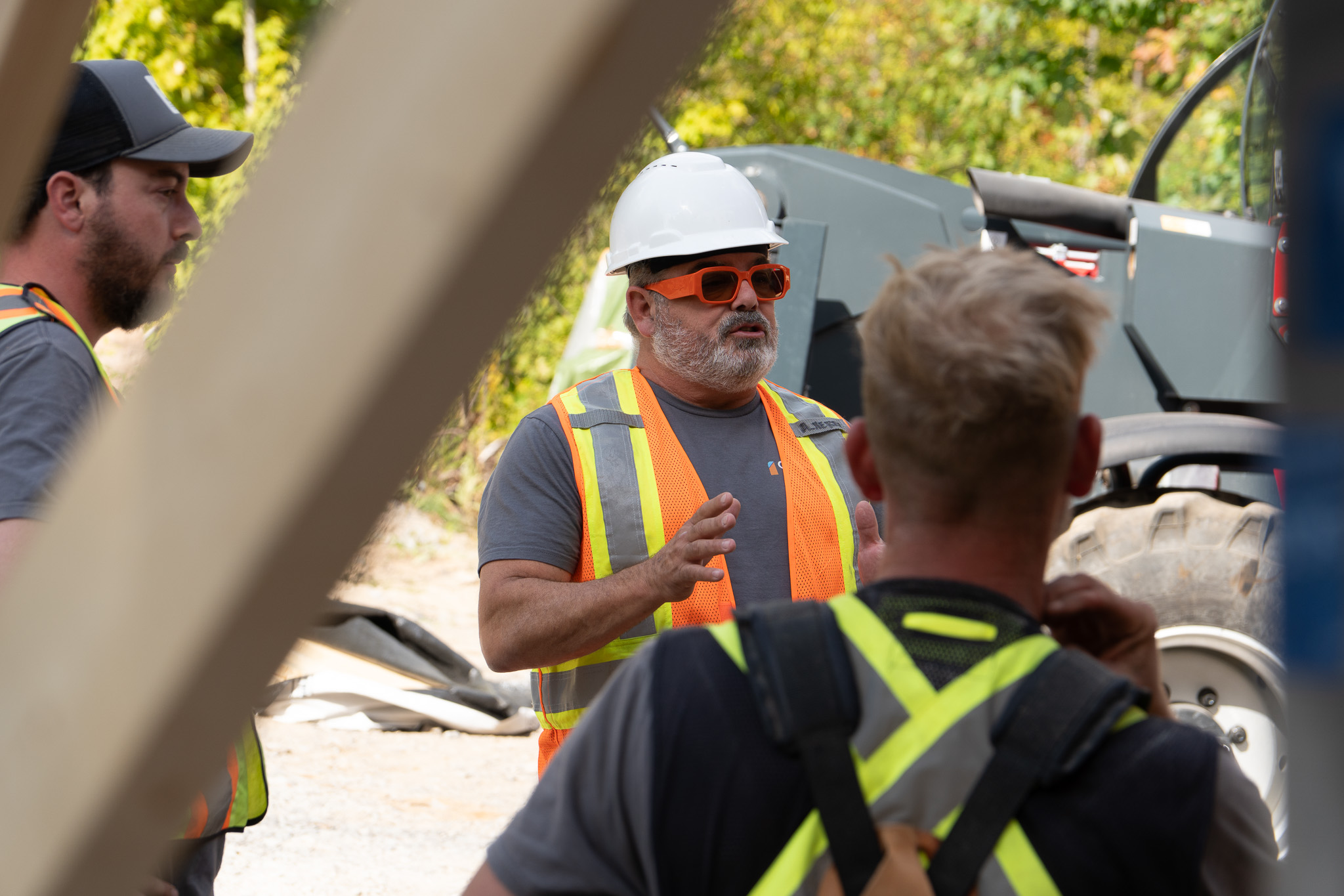 Abby Xerri on site at a Quantum project