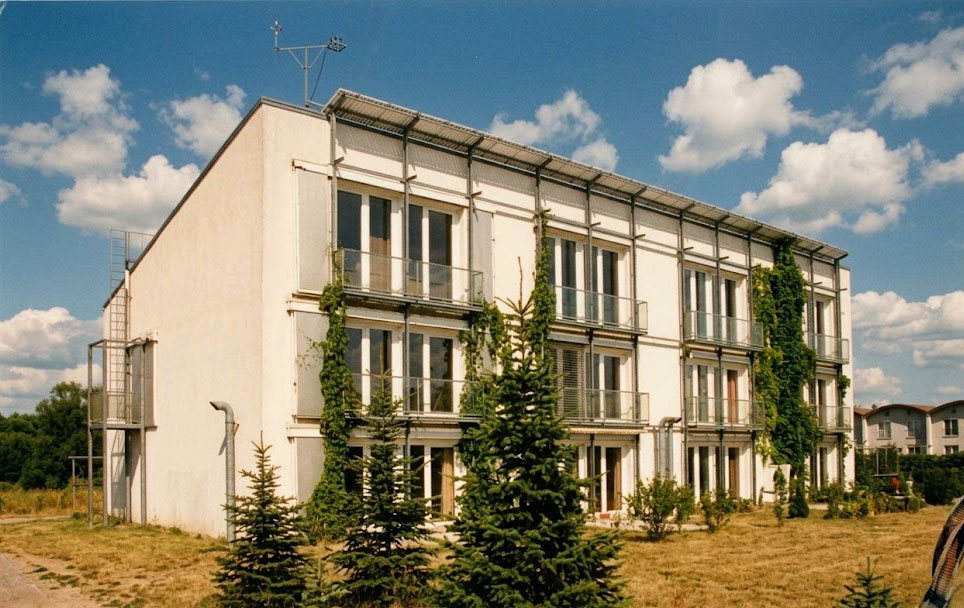 The world's first Passive House in Darmstadt, Germany, completed in 1991 and still demonstrating the comfort, energy efficiency, and durability of the Passive House standard today.